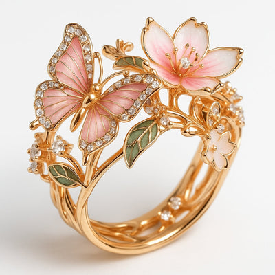 Nature Bright Schmetterlings-Zirkonia-Ring