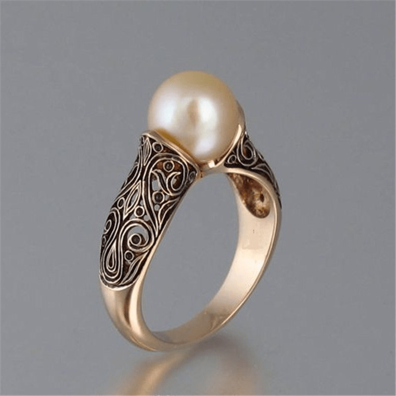 Vintage Perlen-Goldring