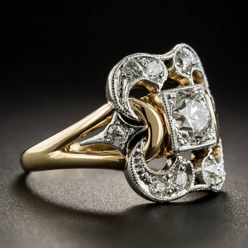 Vintage Zirkonia-Goldring
