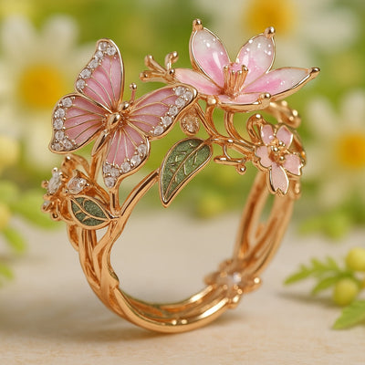 Nature Bright Schmetterlings-Zirkonia-Ring